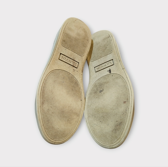 Lanvin Gray Leather Men's Sneakers - Picture 8 of 9